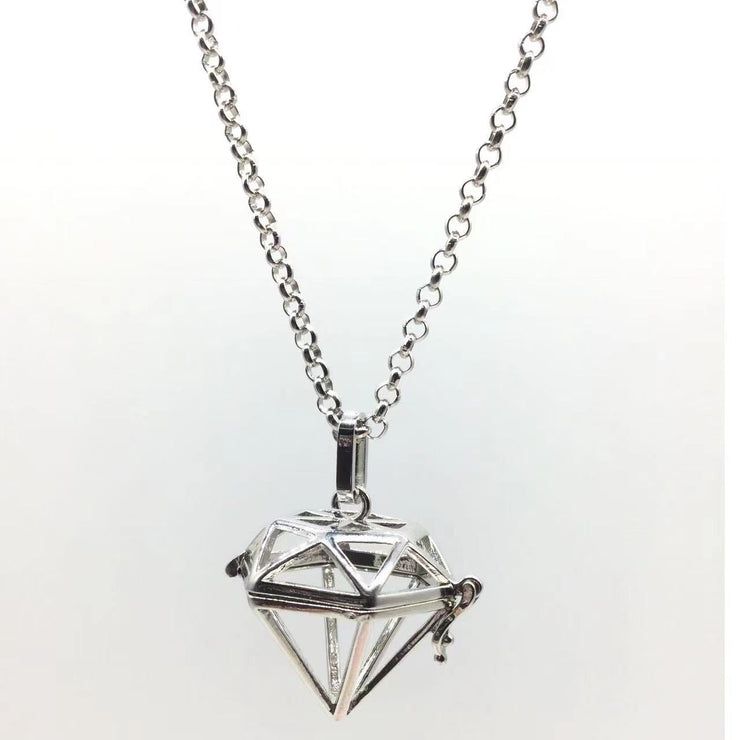 【Cage Collection】Silver-Color Alloy Pearl Cage (without Pearl or Chain)